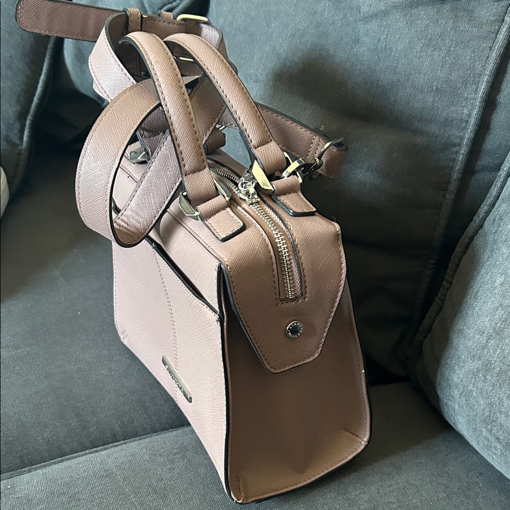 Steve Madden Dusty Mauve Top-Handle Satchel - Picture 3 of 5